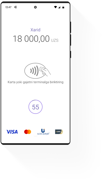 Mobile phone with NFC, Marta SoftPos